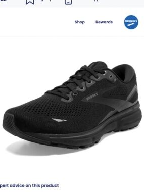 Brooks Men's Ghost 15 Black Running Shoe